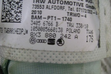 AUDI A1 8X - ULOŽENÍ SEDADLO PRAVÁ 8X3880242A