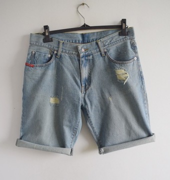 Guess 34 l szorty spodenki jeans dziury