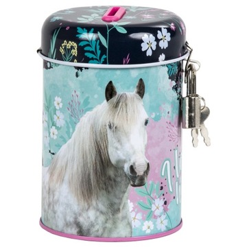 SKARBONKA Z KŁÓDKĄ Z KONIEM KOŃ KONIE HORSE