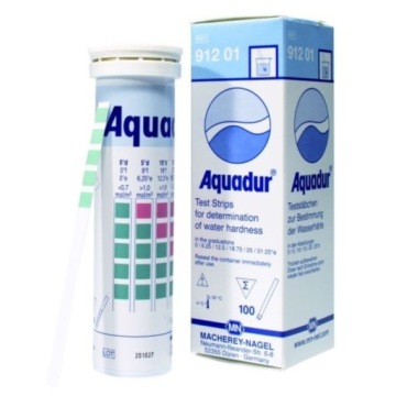 TESTER TWARDOŚCI WODY DO EKSPRESU FILTRA AQUADUR PASEK TESTOWANIA WODY 30SZ