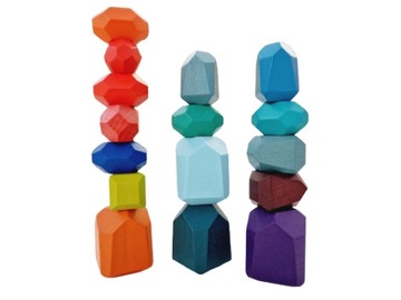 ДЕРЕВЯННЫЕ БЛОКИ МУЗЫКАЛЬНЫЕ КАМНИ ГЕОМЕТРИЧЕСКИХ ФОРМ 16 ШТ. CE 36 млн+