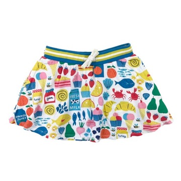 MINI BODEN NOWA SPÓDNICZKA ZE SPODENKAMI BAWEŁNA 116