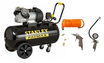 FATMAX STANLEY KOMPRESOR 100L Z POMPĄ WIDLASTĄ VDC 10BAR 3KM + GRATIS