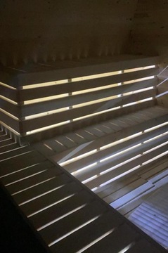 Садовая сауна с дровяной печью - панорама