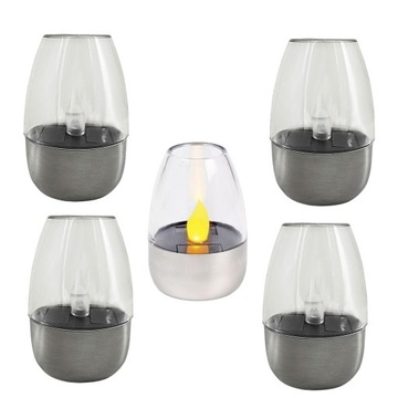 Набор из 5 солнечных светодиодных свечей с датчиком и водонепроницаемостью IP65