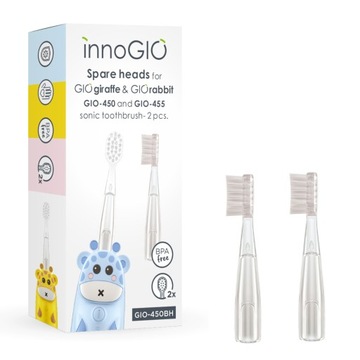 INNOGIO Wymienne Główki Do Szczoteczki GIOgiraffe & GIOrabbit