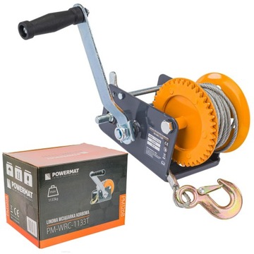 ТЕРЕВНАЯ ЛЕБЕДКА РУЧНАЯ РУЧНАЯ ЛЕБЕДКА 1133 КГ 10 М ДЛЯ РУКОЯТКИ 2500 ФУНТОВ