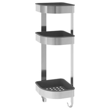 IKEA BROGRUND Półka ścienna narożna stal 19x58cm
