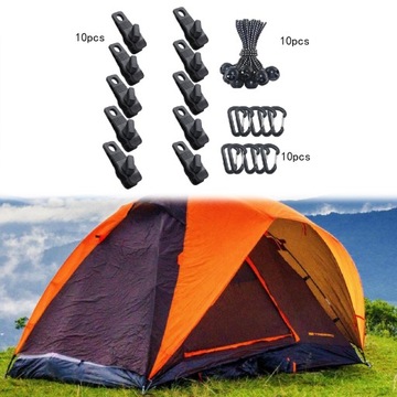 Зажимы для брезента, 30 шт./компл. Соединения с карабинами. Держатель уличной палатки. стиль F