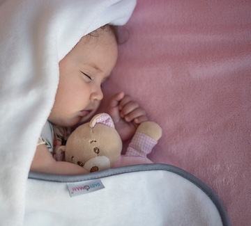 ПЛЮШЕВОЕ ОДЕЯЛО BABYMAM С ВЫШИВКОЙ 75x100 ПРЕМИУМ