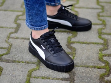 ЖЕНСКАЯ СПОРТИВНАЯ ОБУВЬ PUMA, ЧЕРНАЯ CARINA, РАЗМЕР 38,5