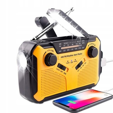 Generator Awaryjny korby ręcznej Radio Latarka
