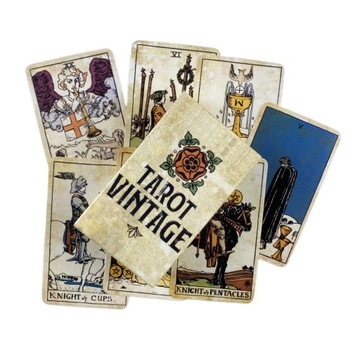 Vintage karty tarota angielskie wizje