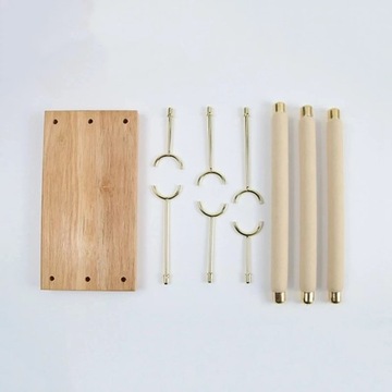 Черная, зеленая, бежевая трехслойная деревянная съемная подставка для инструментов