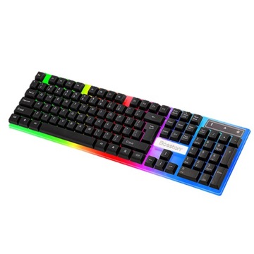 KLAWIATURA PODŚWIETLANA LED GAMINGOWA DLA GRACZY