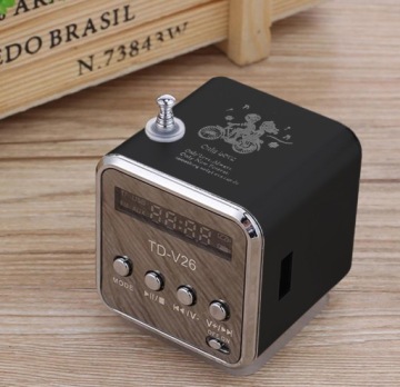 ПОРТАТИВНОЕ FM-РАДИО НА БАТАРЕЯХ СО СВЕТОДИОДНЫМ ДИНАМИКОМ