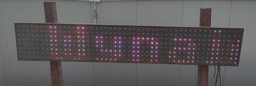 Светодиодный рекламный дисплей 150x25 RGB цвета
