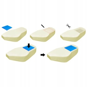 ГЕЛЕВЫЙ КОВрик ВСТАВКА ДЛЯ СИДЕНЬЯ ДЛЯ МОТОЦИКЛА ГЕЛЕВЫЙ МОТОРНЫЙ МОТОР Сделай сам 25x25x2