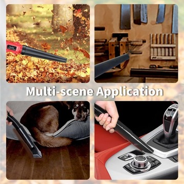 Автомобильный пылесос, беспроводной вентилятор, садовый мощный комплект 2 в 1, 21 В