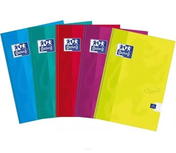 Brulion A4 Oxford Komplet 5szt. Krata 96k.