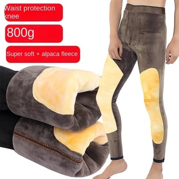 Men's Casual Fleece Thermal Pants Winter Wool Legg