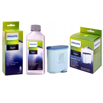 Odkamieniacz 250 ml Philips Saeco + Filtr do ekspresu Aquaclean CA6903/10