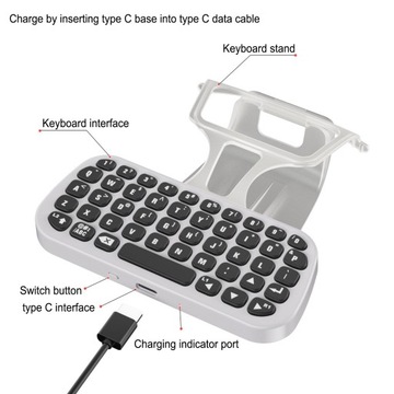 wkv-MINI БЕСПРОВОДНАЯ КЛАВИАТУРА ИГРЫ ЧАТ BLUETOOTH