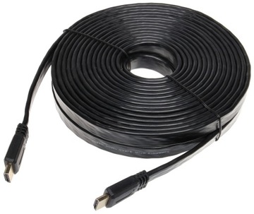 KABEL HDMI 10m PRZEWÓD HDMI 10 m PŁASKI FLAT