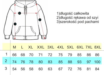 Bluza bawełniana L.A. ciepła męska granat 3XL