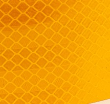 Светоотражающая контурная ЛЕНТА 5 м, желтая, микропризматическая с предупреждением