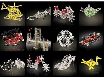 МАГНИТНЫЕ БЛОКИ STRONG MAGNASTIX 560 шт + ДОСКА