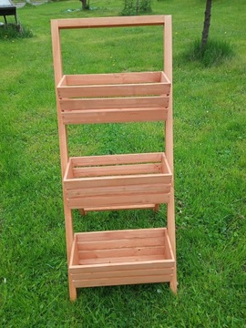 ДЕРЕВЯННАЯ ПОДСТАВКА ДЛЯ ЦВЕТОВ ПОДСТАВКА ЛЕСТНИЦА ДЛЯ ТЕРРАСЫ САД TIK