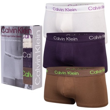 BOKSERKI CALVIN KLEIN MAJTKI MĘSKIE ORYGINAŁ 3 pack r. XL