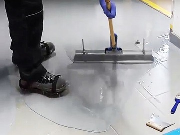 швабра для стяжек, наливных полов из смолы