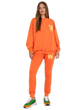 Dwuczęściowy Komplet Damski Dresowy Bluza - S/M