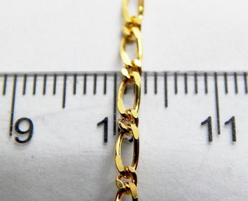 Złoty łańcuszek ciekawy splot złoto 585 5,53g 55cm