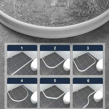 ГИБКАЯ ВОДООТДЕЛИТЕЛЬНАЯ ПОЛОСКА ДЛЯ ВАННОЙ КОМНАТЫ ДЛИНОЙ 200 СМ, ВОДОУдерживающая ЛЕНТА