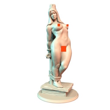 Taemira slave niewolnica topless figurka rpg dnd D&D druk 3d 12k 75 mm