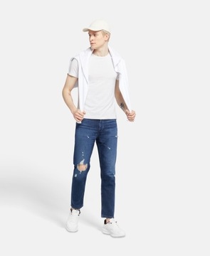 HUGO BOSS jeansy męskie spodnie jeansowe r. 32X32 tapered fit bawełniane