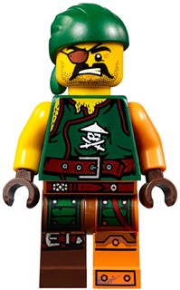 NOWA Figurka LEGO Ninjago: Pirat SQIFFY - Skybound - njo203 z 70604