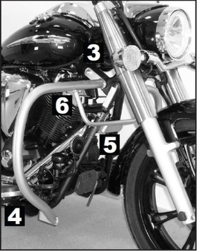 Защитные дуги MB Hepco Yamaha XVS 950 A Midnight Star