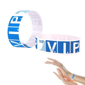 BRANSOLETKA OPASKA NA RĘKĘ KONCERTOWA IMPREZOWA FESTIWALOWA VIP 100 SZTUK