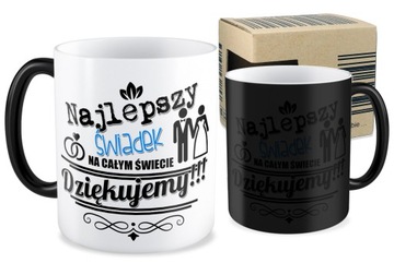 KUBEK magiczny podziękowania ŚWIADKÓW GOŚCI ŚLUB