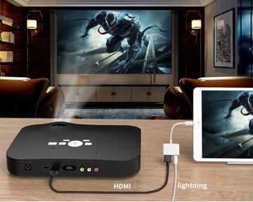 PRZEJŚCIÓWKA Adapter Kabel HUB Lightning HDMI do iPhone iPad iPod FHD 60Hz