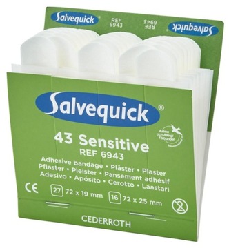 Salvequick bandaże na palce 6x43 delikatne uzupeł