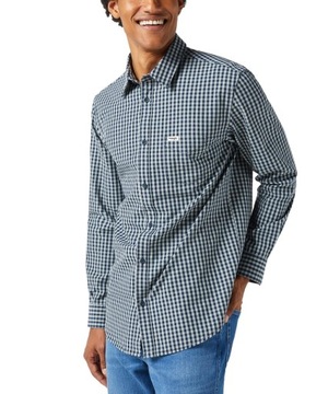 Koszula Wrangler LS 1PKT SHIRT 112350495 Black Iris Gingham M