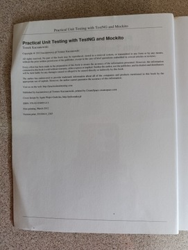 Практическое модульное тестирование с помощью TestNG и Mockito. Качановский [ENG][status db-]