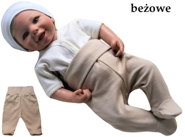 PÓŁŚPIOSZKI śpioszki 68 ze stopką bawełniane