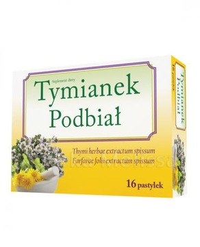 TYMIANEK PODBIAŁ Pastylki do ssania - 16 szt.