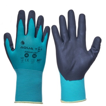 Rękawice nylonowe powlekane nitrylem Aqua TS (Rozmiar: 8/M)